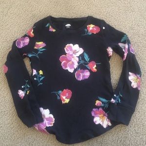 Old Navy floral thermal shirt